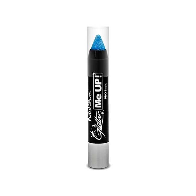Creion cu sclipici, pentru fata si corp -UV reactiv - Ice Blue Glitter me Up! Paint Glow MCSPGA711X40