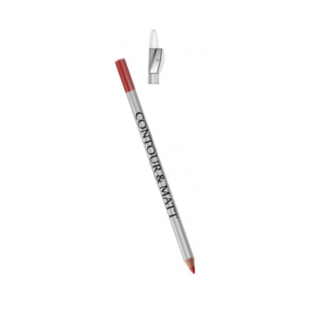 Creion pentru conturul buzelor, Contour and Matt, Revers, nr.02 Marsala, mat