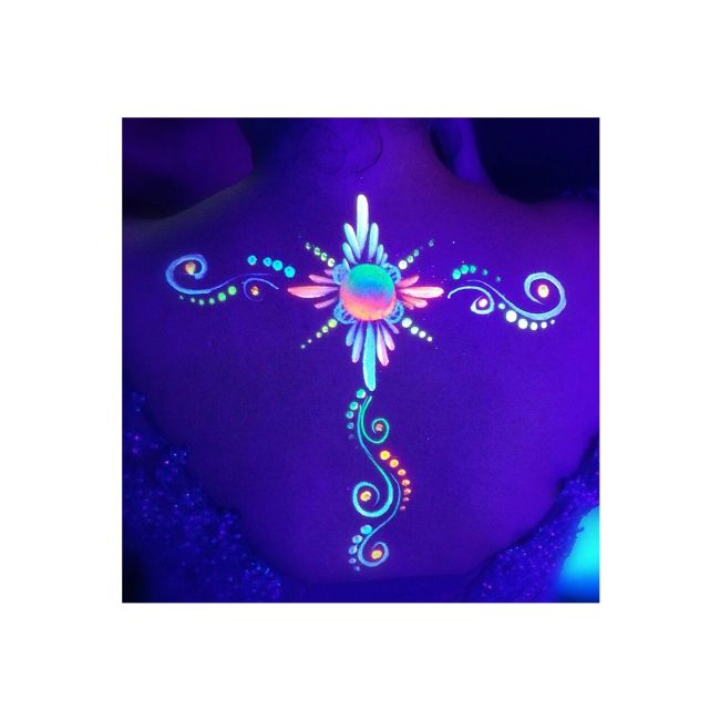 Creion stralucitor in lumina UV, pentru fata si corp, Portocaliu GLOW ME UP! MCSPGAI1H05