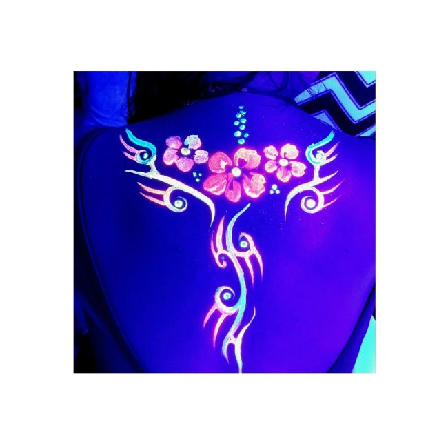Creion stralucitor in lumina UV, pentru fata si corp, Rosu GLOW ME UP! MCSPGAI1H06
