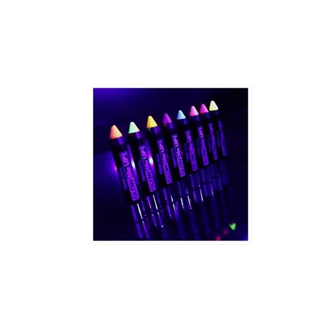 Creion stralucitor in lumina UV, pentru fata si corp, Rosu GLOW ME UP! MCSPGAI1H06