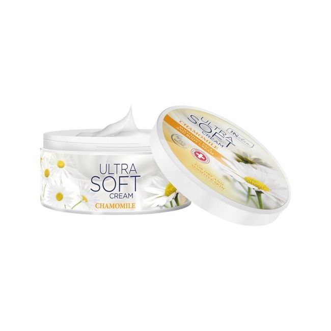 Crema pentru fata si corp, Inelia, Ultra Soft, Efect calmant, extract de Musetel, 200ml