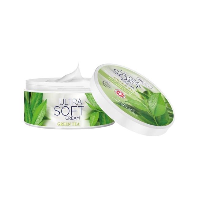 Crema pentru fata si corp, Inelia, Ultra Soft, Energizare, Ceai Verde, 200ml