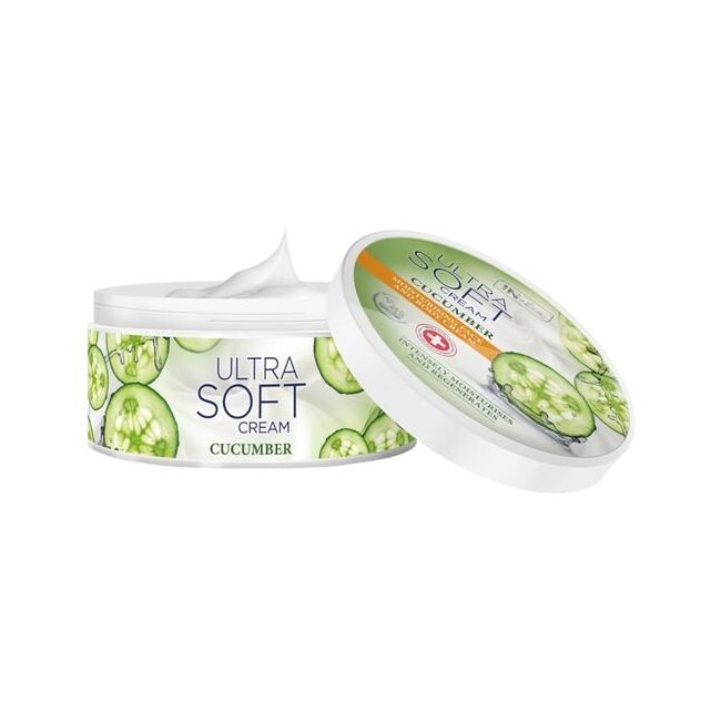 Crema pentru fata si corp, Inelia, Ultra Soft, Nutritiva, extract de Castravete, 200ml
