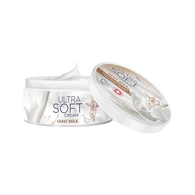 Crema pentru fata si corp, Inelia, Ultra Soft, Regeneratoare, cu lapte de capra, 200ml