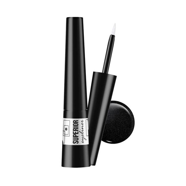 Eyeliner Superior rezistent la apa, Vipera, Nr. 04 Negru cu sclipici MCSV90604