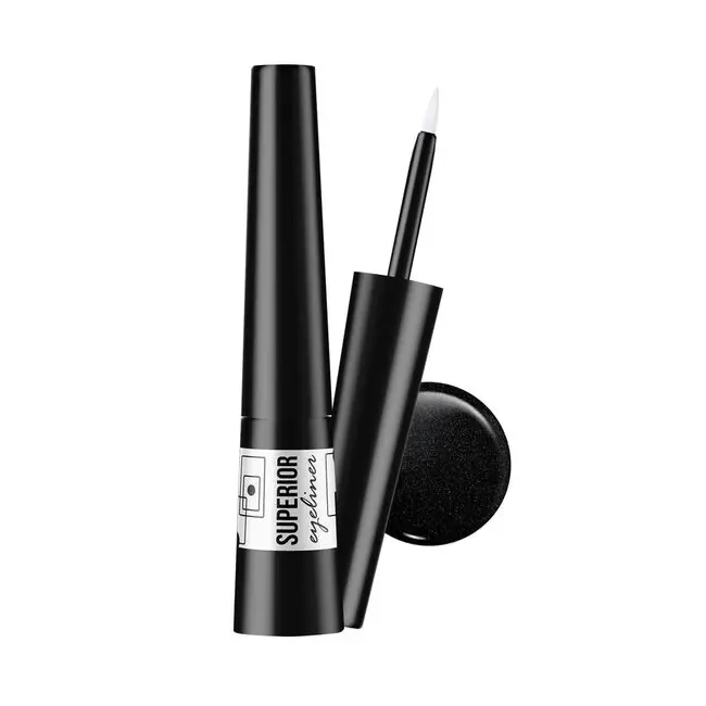 Eyeliner Superior rezistent la apa, Vipera, Nr. 04 Negru cu sclipici MCSV90604