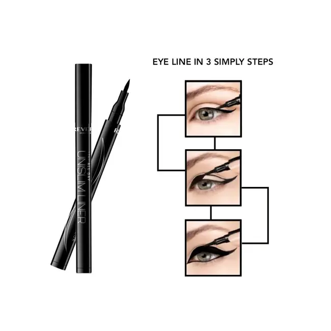 Eyeliner Unislim, cu varf de precizie, Negru