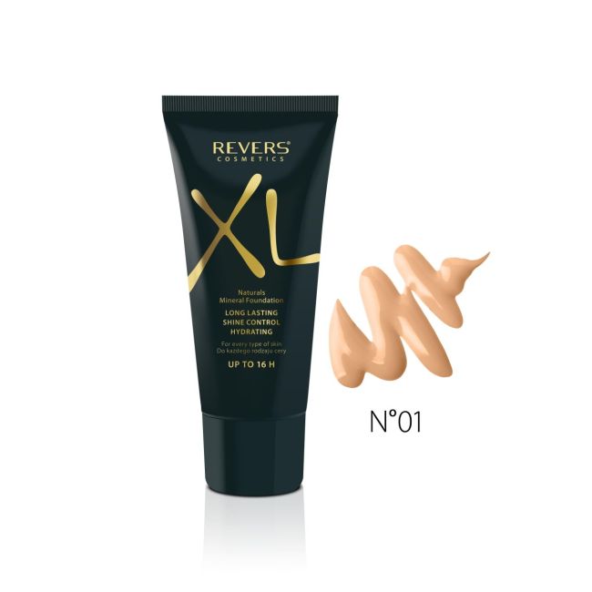 Fond de ten hidratant, XL, Revers, rezistenta 16 h, 30ml, Nr. 1 Natural