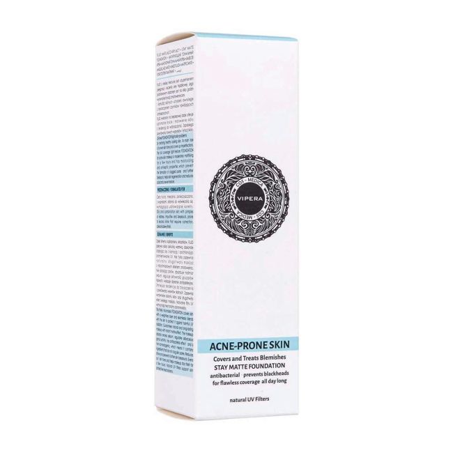 Fond de ten pentru ten gras & acneic, Cos-Medica, Vipera, 03 beige, 25 ml MCSV75003