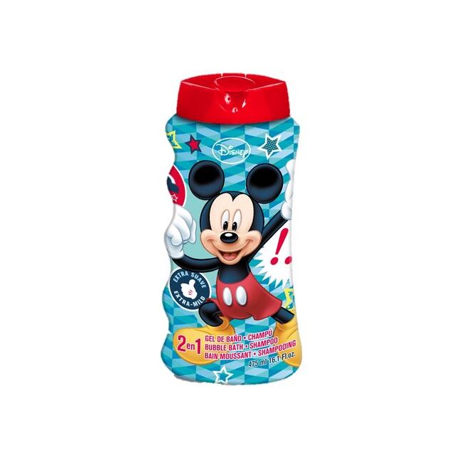 Gel de dus si Sampon 2 in 1, Mickey Mouse, 475 ml