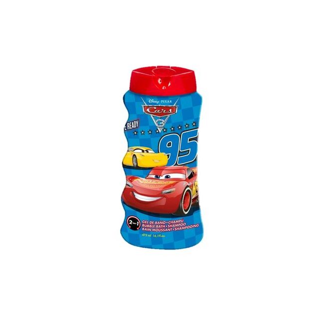 Gel de dus si sampon 2 in 1, Cars, Baieti, 475 ml