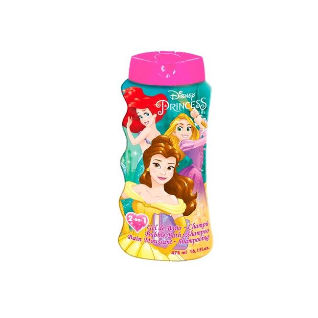 Gel de dus si sampon 2 in 1, Princess, Fetite, 475 ml