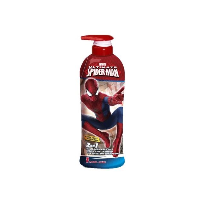 Gel de dus si sampon 2 in 1, Spiderman, Baieti, Fara lacrimi, 1000ml