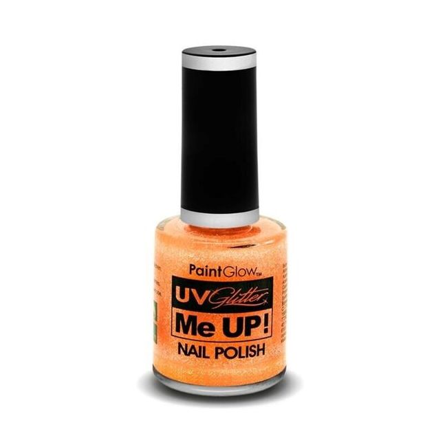 Lac de unghii cu sclipici, stralucitor in lumina UV, Glitter Me Up! UV, A38 Peach Paradise MCSPGA1061A38