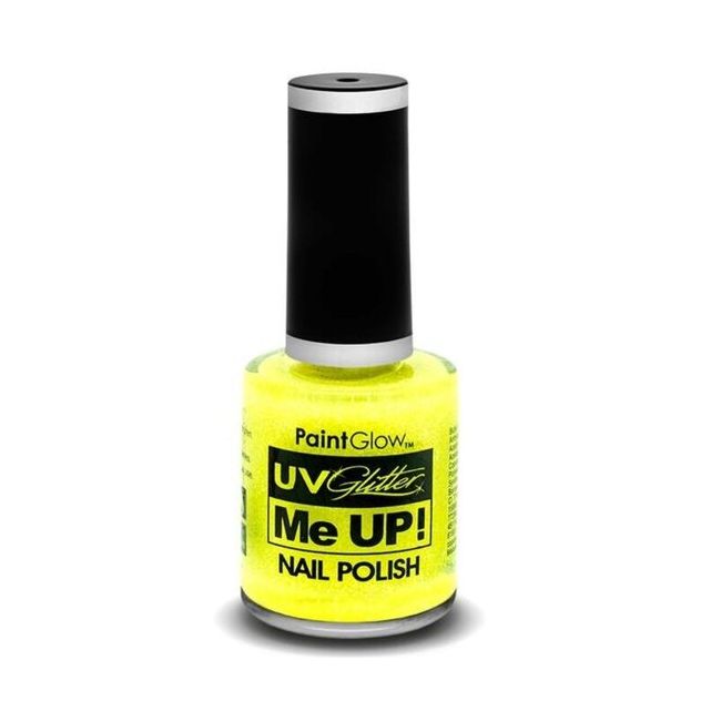 Lac de unghii cu sclipici, stralucitor in lumina UV, Glitter Me Up! UV, A39 Sherbet Lemon MCSPGA1061A39