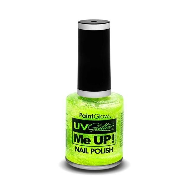 Lac de unghii cu sclipici, stralucitor in lumina UV, Glitter Me Up! UV, A41 Mint Green MCSPGA1061A41