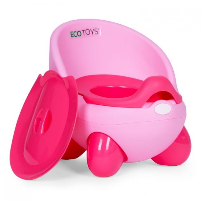 Olita pentru copii, insertie detasabila, picioare antiderapante ecotoys pp112 - roz edeedipp112pink