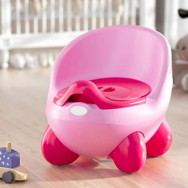 Olita pentru copii, insertie detasabila, picioare antiderapante ecotoys pp112 - roz edeedipp112pink
