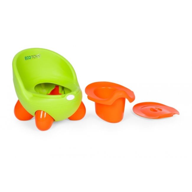 Olita pentru copii, insertie detasabila, picioare antiderapante ecotoys pp112 - verde edeedipp112green