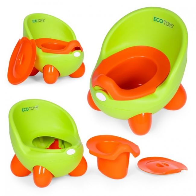 Olita pentru copii, insertie detasabila, picioare antiderapante ecotoys pp112 - verde edeedipp112green