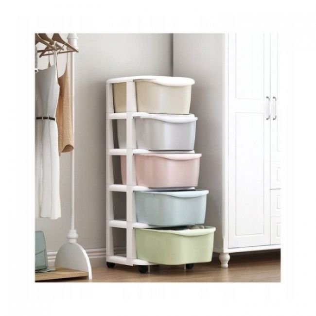 Raft cu 5 compartimente pentru depozitarea diverselor obiecte modernhome po10 - multicolor edeedipo10