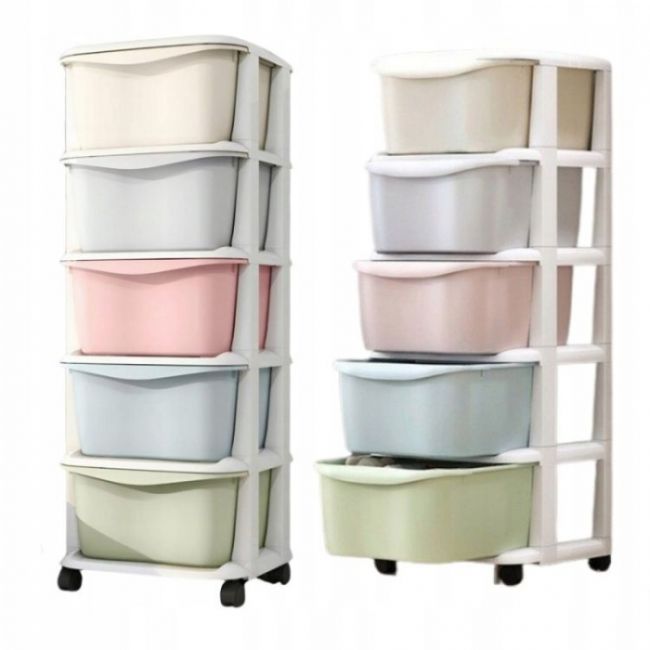 Raft cu 5 compartimente pentru depozitarea diverselor obiecte modernhome po10 - multicolor edeedipo10