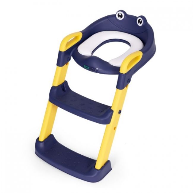 Reductor toaleta cu scara pentru copii ecotoys pp8001 - albastru edeedipp8001blue