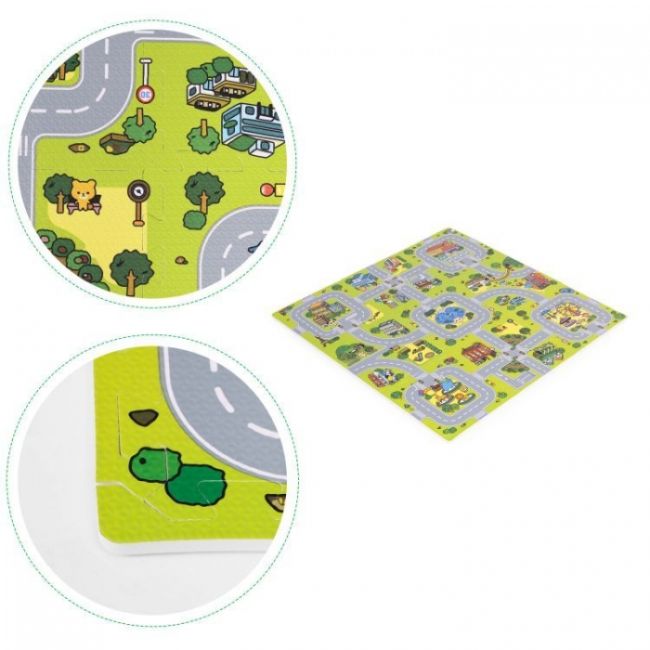 Salteluta de joaca pentru copii 90.5 x 90.5 x 1 cm ecoeva018 - orasel edeediecoeva018