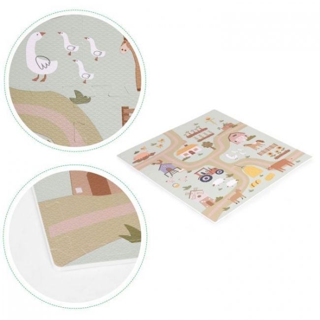 Salteluta de joaca pentru copii 90.5 x 90.5 x 1 cm ecoeva019 - ferma edeediecoeva019