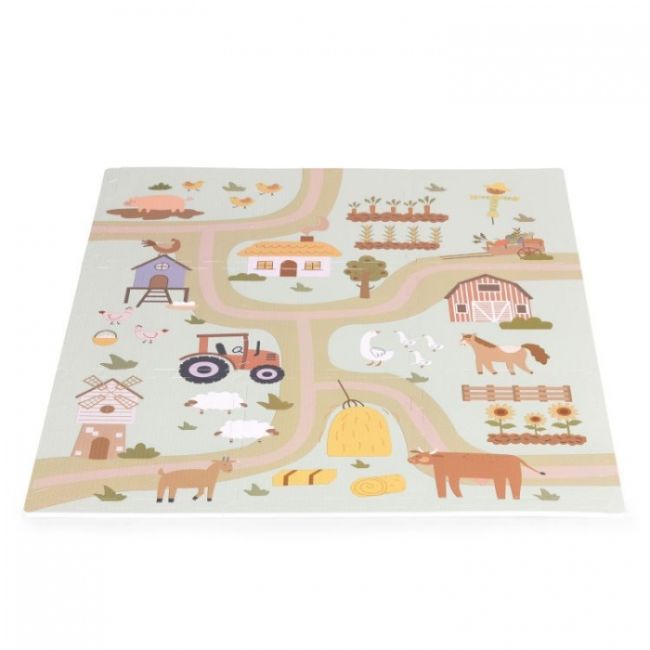 Salteluta de joaca pentru copii 90.5 x 90.5 x 1 cm ecoeva019 - ferma edeediecoeva019