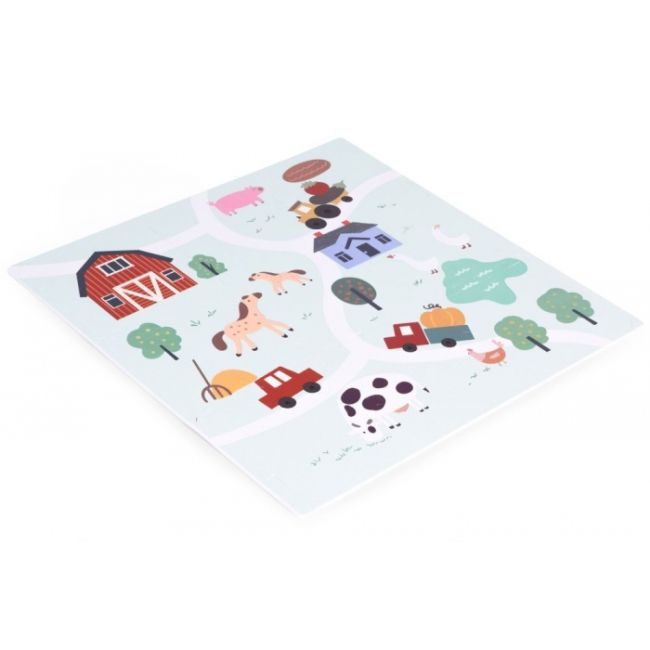 Salteluta de joaca pentru copii 90.5 x 90.5 x 1 cm ecoeva020 - ferma edeediecoeva020