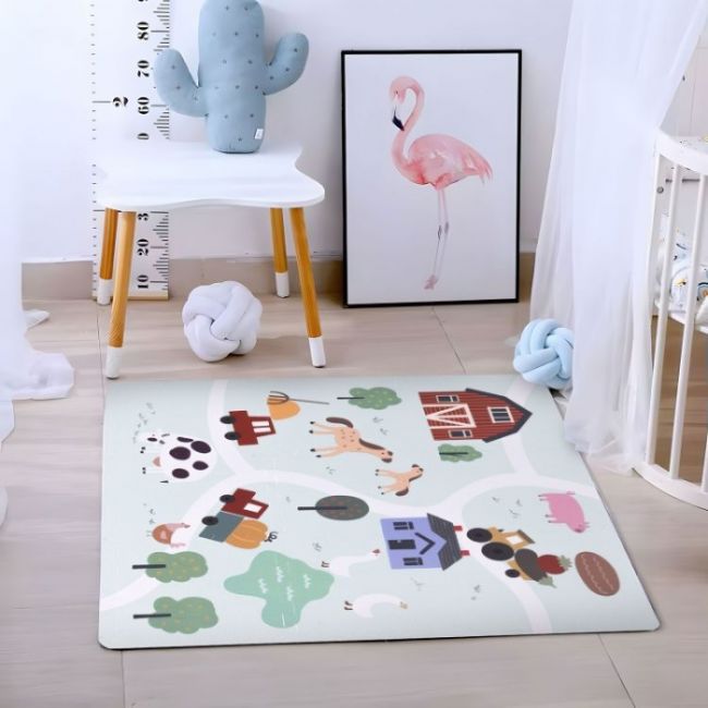 Salteluta de joaca pentru copii 90.5 x 90.5 x 1 cm ecoeva020 - ferma edeediecoeva020