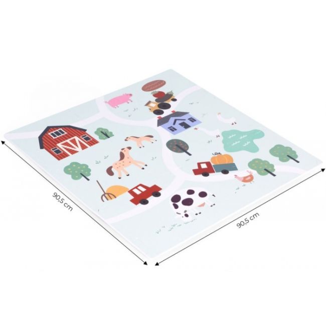 Salteluta de joaca pentru copii 90.5 x 90.5 x 1 cm ecoeva020 - ferma edeediecoeva020
