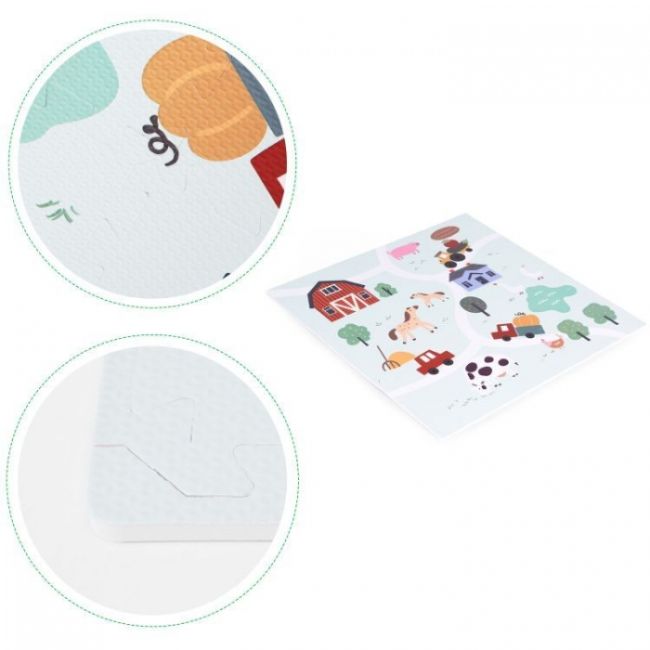 Salteluta de joaca pentru copii 90.5 x 90.5 x 1 cm ecoeva020 - ferma edeediecoeva020