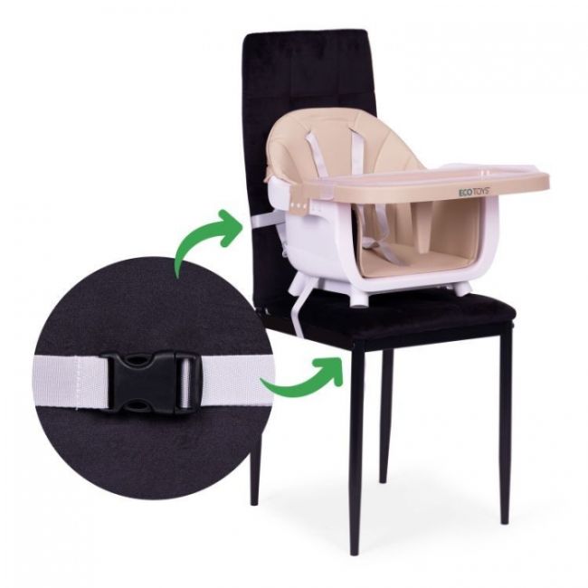 Scaun de masa 2 in 1 ecotoys hc508 - bej edeedihc508beige