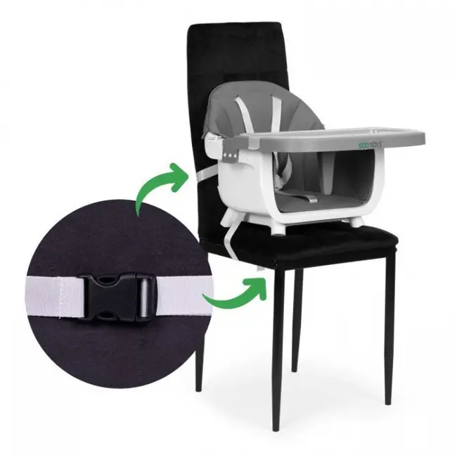 Scaun de masa 2 in 1 ecotoys hc508 - gri edeedihc508grey