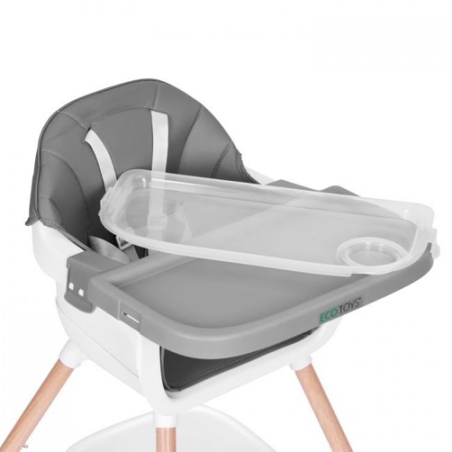 Scaun de masa 2 in 1 ecotoys hc508 - gri edeedihc508grey