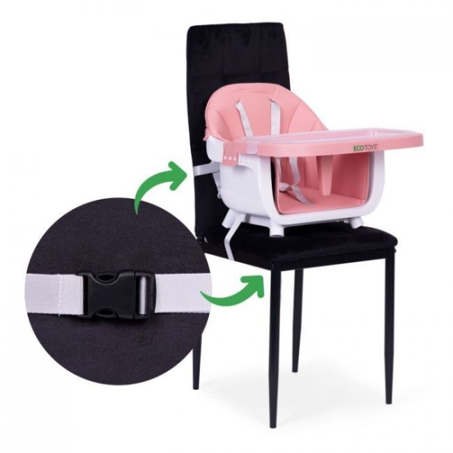Scaun de masa 2 in 1 ecotoys hc508 - roz edeedihc508pink