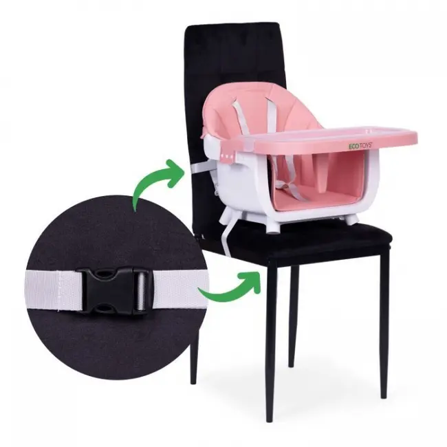 Scaun de masa 2 in 1 ecotoys hc508 - roz edeedihc508pink