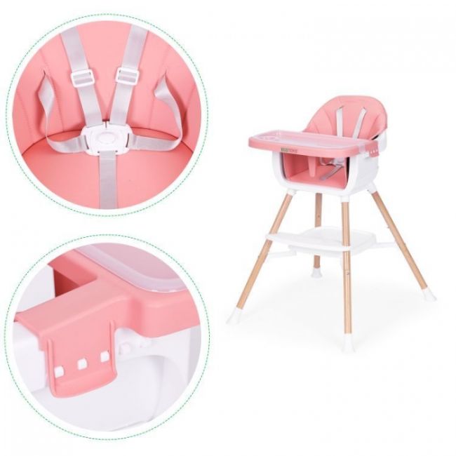 Scaun de masa 2 in 1 ecotoys hc508 - roz edeedihc508pink