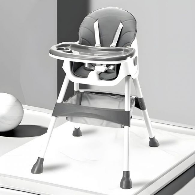Scaun de masa pentru copii ecotoys hc521 - gri edeedihc521grey