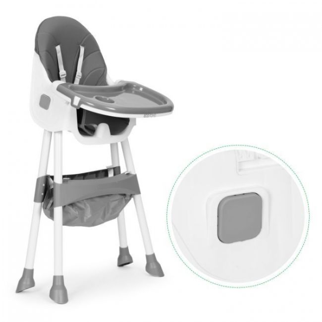 Scaun de masa pentru copii ecotoys hc521 - gri edeedihc521grey
