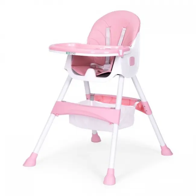 Scaun de masa pentru copii ecotoys hc521 - roz edeedihc521pink
