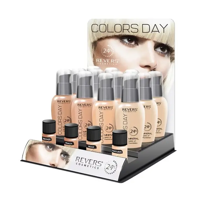 Set 12 bucati Fond de ten hidratant, acoperire medie, Colors Day, Revers, 50 ml