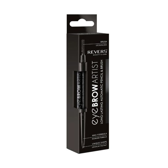 Contur sprancene automat, tip marker, cu pensula speciala, Eye Brow Artist, Revers, negru