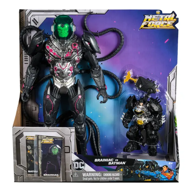 DC METAL FORCE SET FIGURINE DE ACTIUNE BRAINIAC VS BATMAN VIV6072737