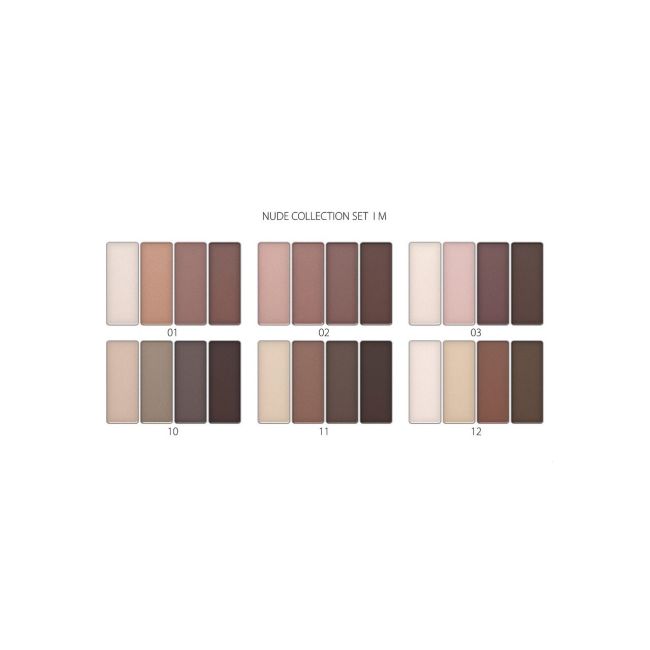 Fard de pleoape Gallant, Nude Collection, Matt, 4 culori, nr 02M