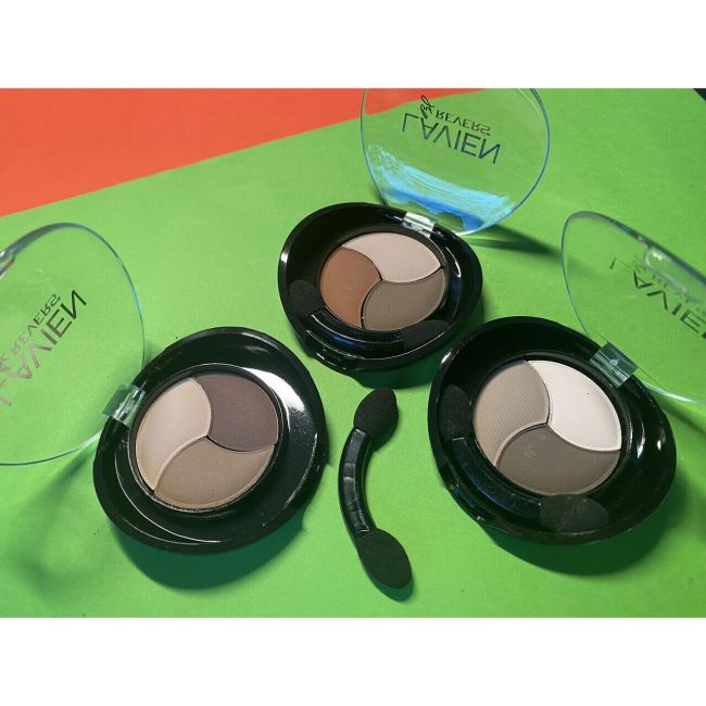 Fard de pleoape in trei nuante, Lavien Trio, Setul 1 mixt, 12 bucati, nuante nude mate