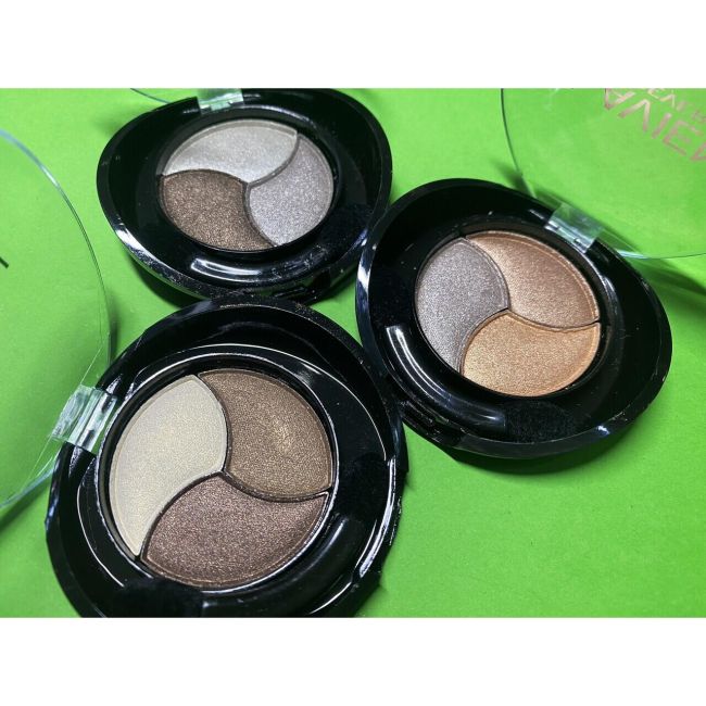 Fard de pleoape in trei nuante, Lavien Trio, Setul 2 mixt, 12 bucati, nuante nude sidefate